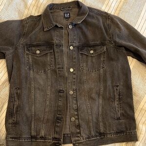 Large Black 1969 mens jean jacket.